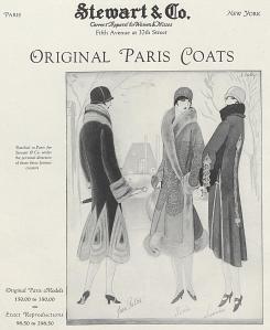 Advertisement for an American import house, Vogue, October 1925