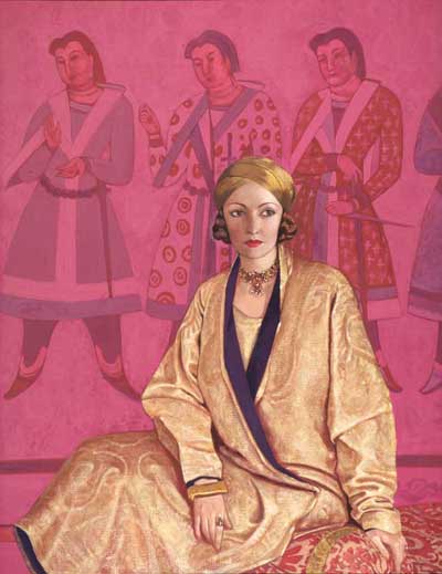 Portrait of Natasha Rambova by Svetoslav Roerich, 1926, Roerich Museum Collection
