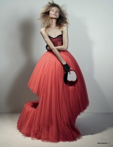 Viktor & Rolf couture featured in the February 2010 issue of Dazed & Confused, photographed by  Josh Olins