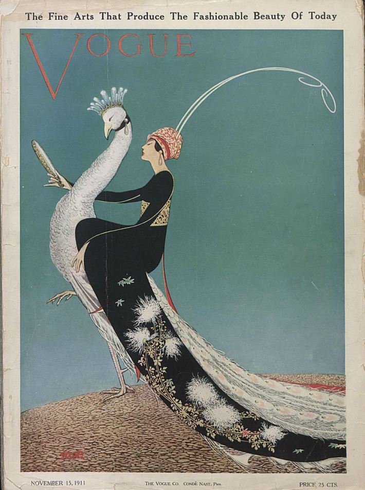 Vogue cover by George W. Plank, November 1911. 