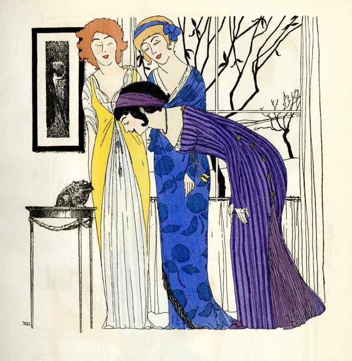 Illustrations by Paul Iribe in Les Robes de Paul Poiret, 1908.